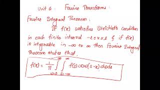 Fourier Integral Theorem
