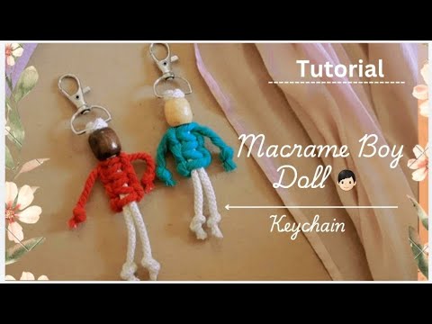DIY Macrame Boy Doll - How To Make a Boy Doll With Macrame 👦🏻@Knotwithpriyanshi554