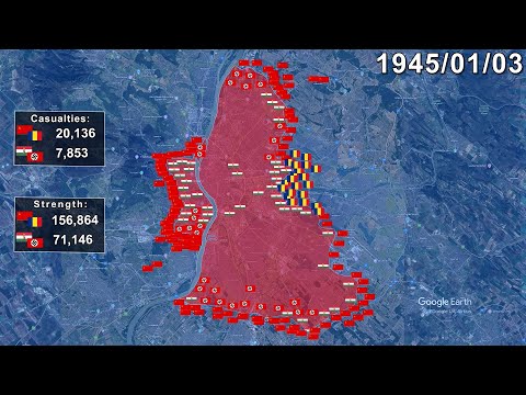 Siege of Budapest in 41 seconds using Google Earth