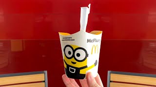 Minions Chocolate Banana McFlurry - McDonald's Malaysia #Shorts