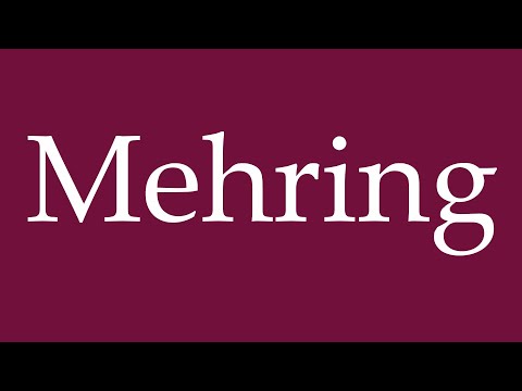 How to Pronounce ''Mehring'' Correctly in German