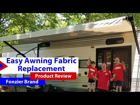 Replacing RV Awning Fabric / Fast and Easy with Fonzier Replacement Fabric