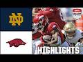 Notre Dame Fighting Irish Vs Arkansas Razorbacks Full Game Highlights ESPN College Football