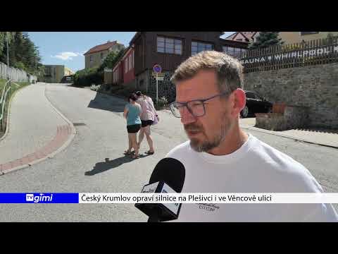 Český Krumlov opraví silnice na Plešivci a ve Věncově ulici, náhled videosekvence