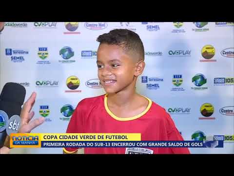 1ª rodada da Copa Cidade Verde de Futebol sub-13 teve muitos gols