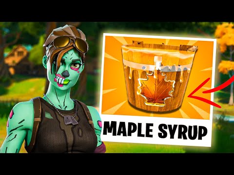 Fortnite - How To Collect "MAPLE SYRUP" BUCKETS in Weeping Woods! (Tutorial)