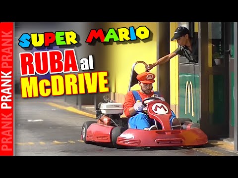 SUPER MARIO RUBA al McDRIVE ! *SEQUESTRATO dai CARABINIERI* - ReUpload