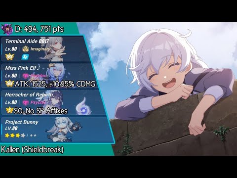 [751 pts] Nirvana Abyss, Kallen (Shieldbreak) | TA MPE HoRb, Bunny ELF
