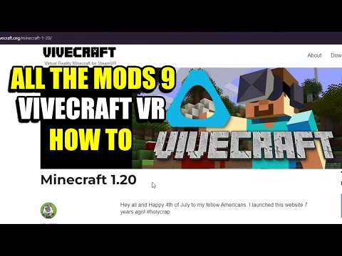 How to install Vivecraft VR for ATM 9 1.20 and other Minecraft Modpacks