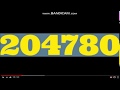 Numbers Counting From 150 Thousand To 300 Thousand With Ratio In 7 Minutes