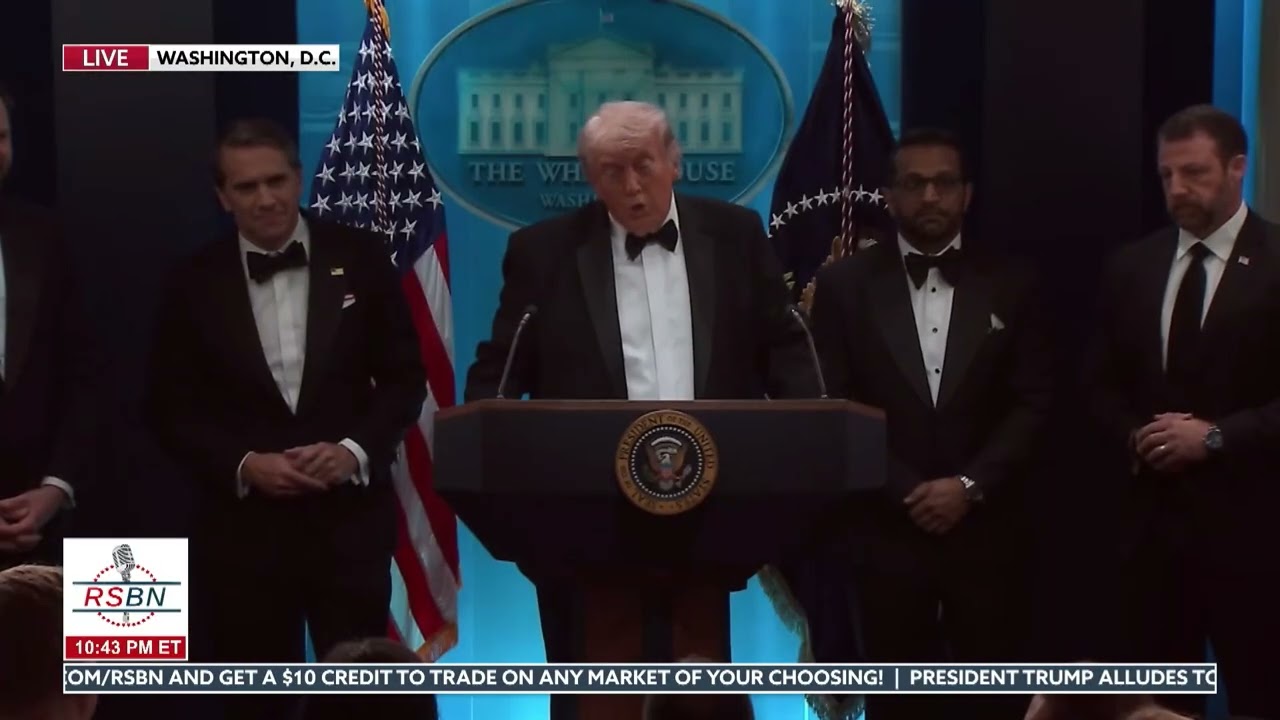 FULL EVENT: Trump Holds Press Conference After WHCA Dinner Shooting - 04/25/26