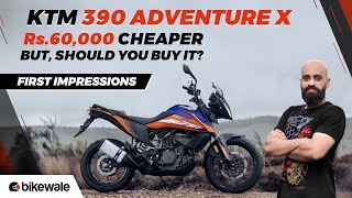 The KTM 390 Adventure X costs Rs. 60,000 lesser than the standard 390 Adventure, and a whole Rs.80,000 cheaper than the top-spec spoke wheels variant. So, which 390 Adventure should you buy? And does the KTM 390 Adventure X make for an exciting alternative to the BMW G 310 GS? Watch this video to find out.