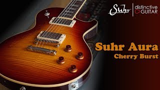 Video thumbnail for Suhr Aura Singlecut | Cherry Burst Flame Top by Distinctive Guitar