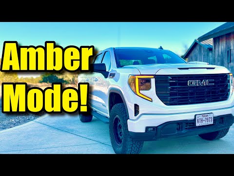 Amber Running Lights GMC Sierra - Game Changer!