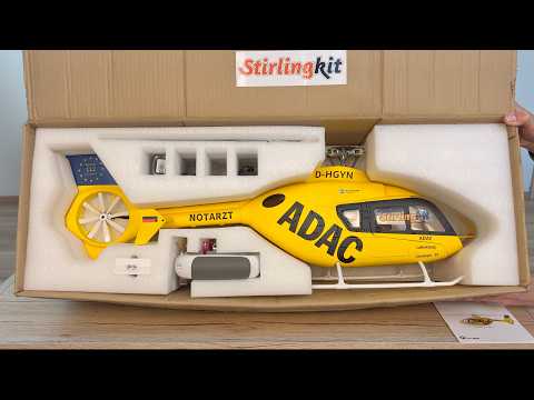 Eurocopter EC-135 | Unboxing and Maiden Flights | Stirlingkit