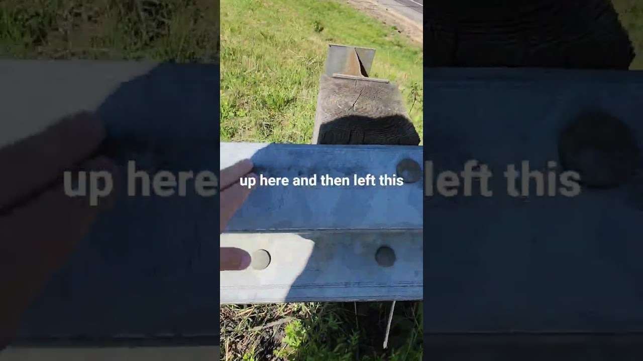 UNVERBOLZENE ÜBERLAPPUNG der Leitplanke