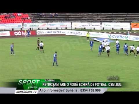 PETROŞANI ARE O NOUĂ ECHIPĂ DE FOTBAL, CSM JIUL