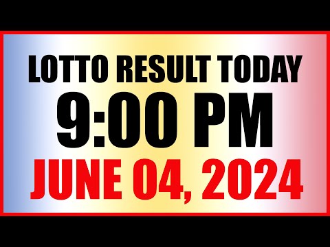 Lotto Result Today 9pm Draw June 4, 2024 Swertres Ez2 Pcso