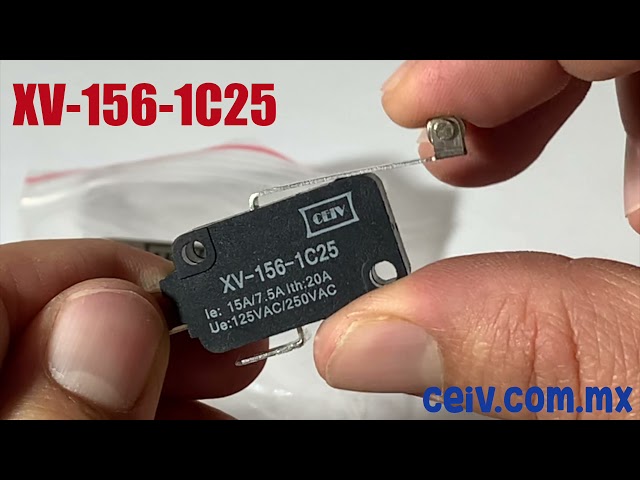Vídeo relacionado con Heschen - Microinterruptores (2 unidades, V-15-1C25, SPDT tipo botón 20 A, 250 V, CA
