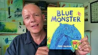 Blue Monster Modrá příšera Petr Horáček kniha v angličtině