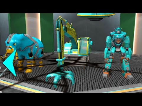 Excavator Robot Car Game Unlocked level 01 04  - Android Gameplay
