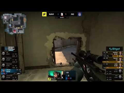 s1mple reaction when they couldn't kill him in the back