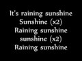 Raining Sunshine By Miranda Cosgrove LYRICS ON SCREEN New