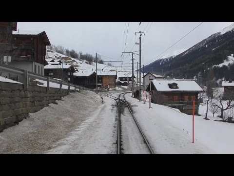 Cab ride MGB Brig - Biel (Goms) part 2 Fürgangen - Biel