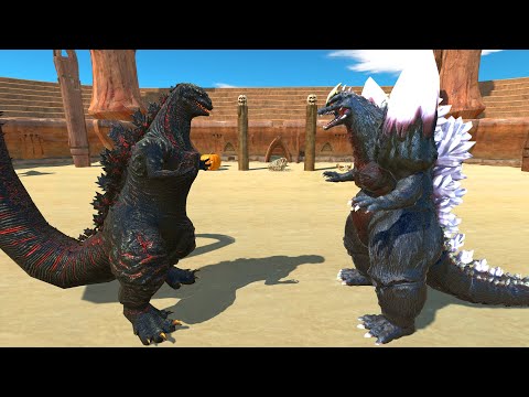 NEW UPDATE | SHIN GODZILLA VS SPACE GODZILLA - Animal Revolt Battle Simulator