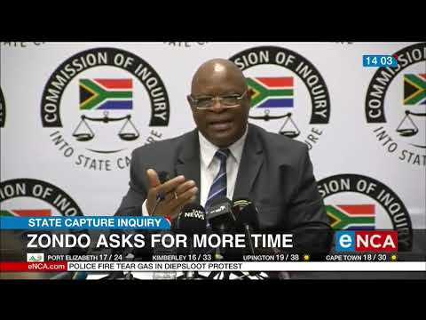 Zondo asks for more time