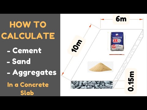 How to Calculate Cement, Sand and Aggregates In Concrete Slab | Easy Step-by-Step Quantity Calcs