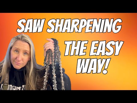 Sharp Blades and Smooth Cuts! The EASIEST Way To Sharpen Your Chainsaw Chain Perfectly, Every Time!