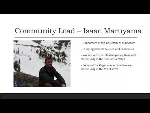 1Cademy Cryptoeconomics Community Introduction