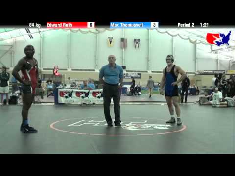 Edward Ruth vs. Max Thomusseit at 2013 ASICS University Nationals - FS