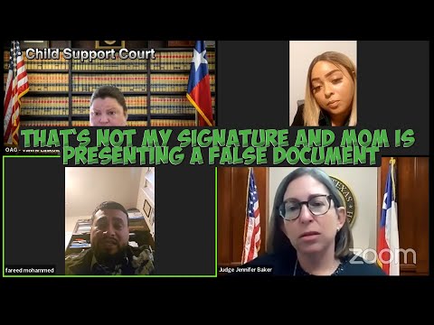 That`s Not My Signature and Mom Is Presenting a False Document