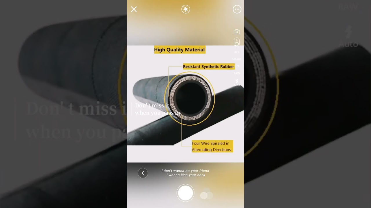 SAE 100R9 Four Spiral Steel Wire Reinforced Hydraulic Rubber Hose