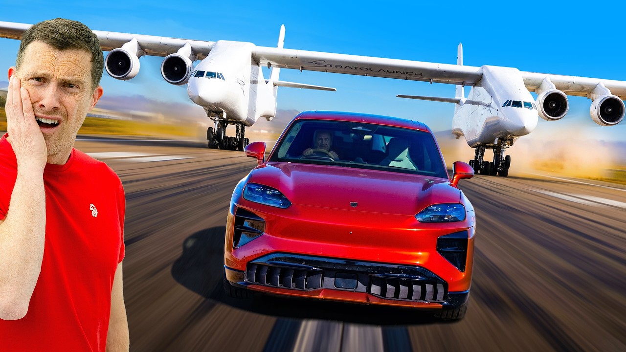 Racing the World’s BIGGEST Plane in the FASTEST Porsche Ever!