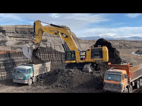 Caterpillar 6015B Loading Trucks With Two Passes - Sotiriadis Mining Works