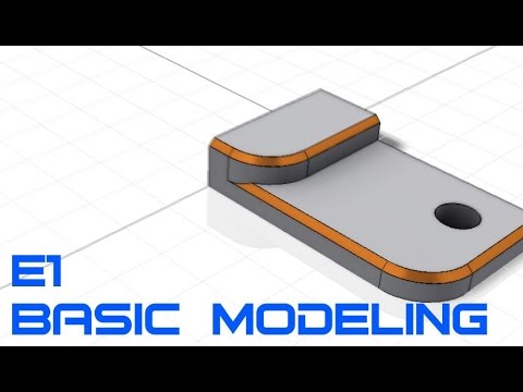 E1 Autodesk Inventor Professional 2015 - Basic Modeling 1 Tutorial