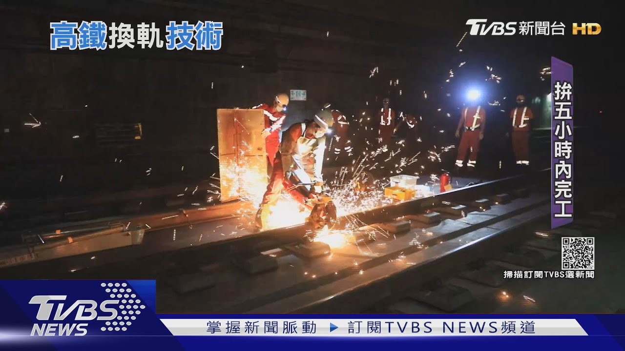 無縫接軌!高鐵換軌技術大公開 力拚半夜5小時完工