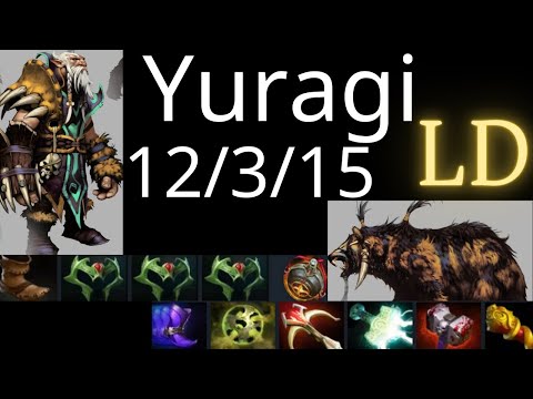Yuragi Lone Druid vs AA, Tiny, Puck, Phoenix, Alchemist - dota2