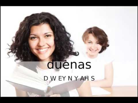 How to pronounce duenas / How to say duenas