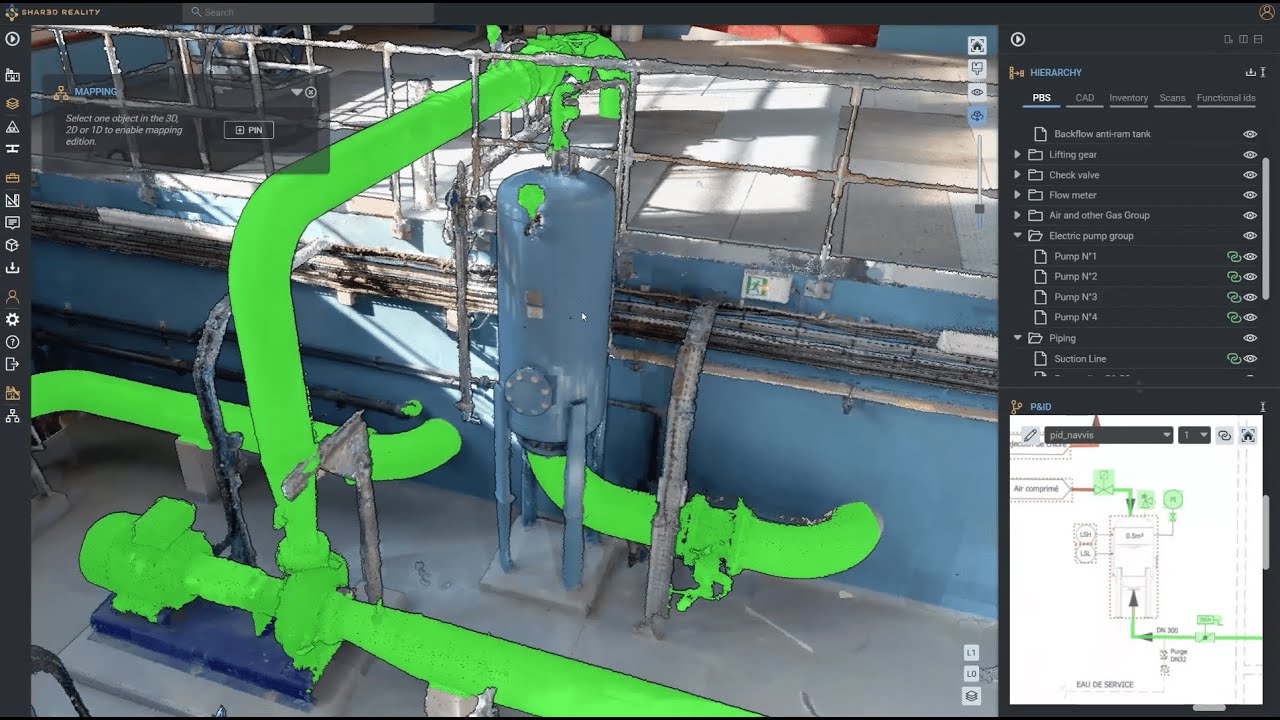 Linking 3D with technical data