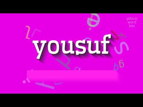 How to say "yousuf"! (High Quality Voices)