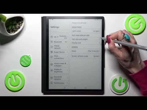 Huawei MatePad Paper - How to Change System Font Size? Customize Word / Letters Size!