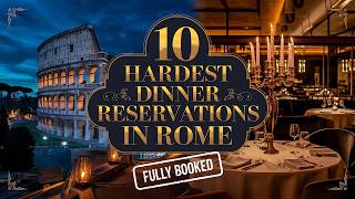 Rome's most exclusive dining spots – How To Get A Table!