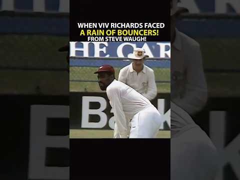 Viv Richards Faced Bouncer's Rain from Steve Waugh - Analysis #short #cricket #crickethighlights