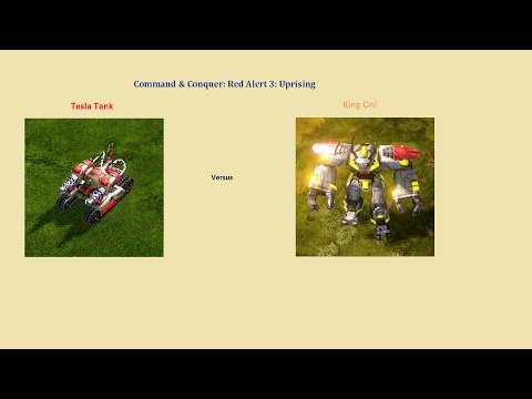 C&C Red Alert 3 - tesla tank vs king oni