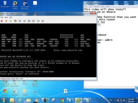Install Mikrotik OS on VMware