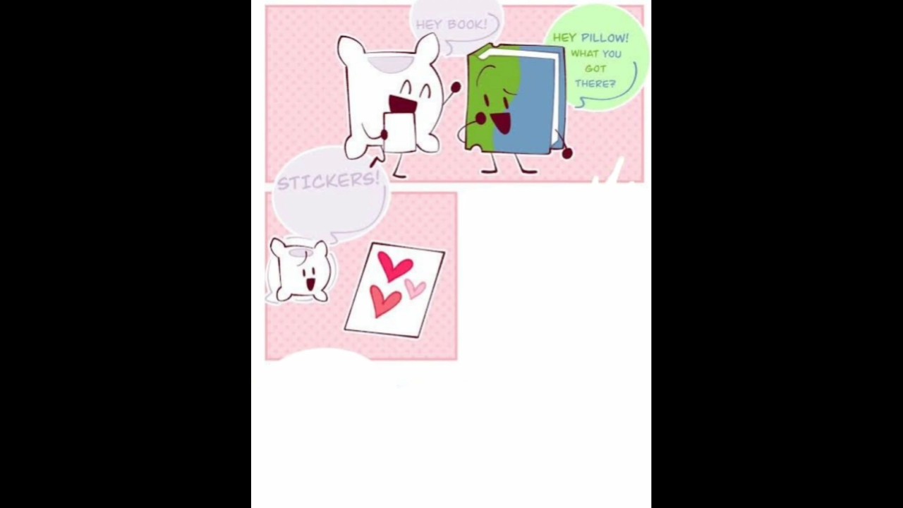 Pillow's Stickers For Book (Pillowbook) [BFDI Comic]